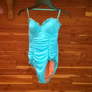 Betsy Johnson Teal Swimsuit